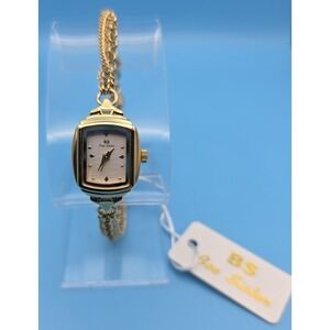 Bee Sister Women's Goldtone Bracelet Watch‎ 7in New #0341